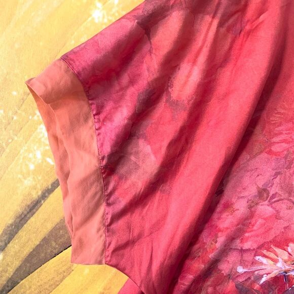 MULBERRY SILK Stretch Tunic (Sz XL) - Picture 4 of 8